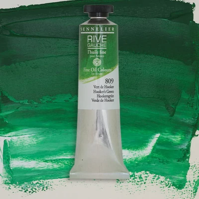 Olejová farba Sennelier Rive Gauche, 40 ml - 809, Hooker's green