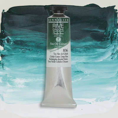 Olejová farba Sennelier Rive Gauche, 40 ml - 836, cobalt green deep hue