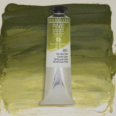 Olejová farba Sennelier Rive Gauche, 40 ml - 851, golden green