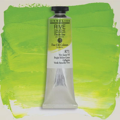 Olejová farba Sennelier Rive Gauche, 40 ml - 871, bright yellow green