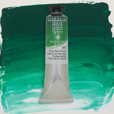 Olejová farba Sennelier Rive Gauche, 40 ml - 897, phthalo green (yellow shade)