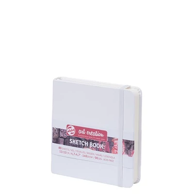 Náčrtník a skicár Talens Art Creation Sketch Book, 140 g, 80 listov - 12x12 cm, biely