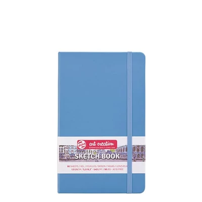 Náčrtník a skicár Talens Art Creation Sketch Book, 140 g, 80 listov - 13x21 cm, svetlomodrý