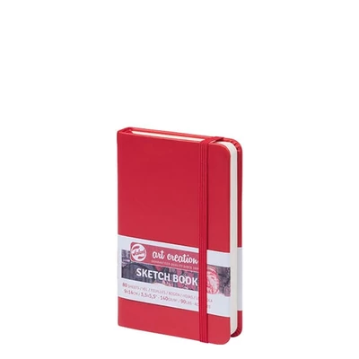 Náčrtník a skicár Talens Art Creation Sketch Book, 140 g, 80 listov - 9x14 cm, červený