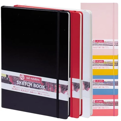 Náčrtník a skicár Talens Art Creation Sketch Book, 140 g, 80 listov, A4 - v rôznych farbách