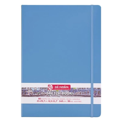 Náčrtník a skicár Talens Art Creation Sketch Book, 140 g, 80 listov - A4, svetlomodrý