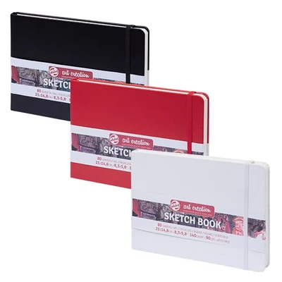 Náčrtník a skicár Talens Art Creation Sketch Book, 140 g, 80 listov, A5 na šírku - v rôznych farbách