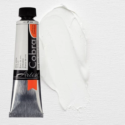 Olejová farba na vodnej báze Talens Cobra, 40 ml - 104, zinc white