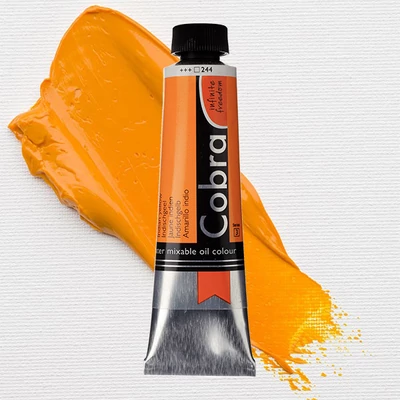 Olejová farba na vodnej báze Talens Cobra, 40 ml - 244, indian yellow