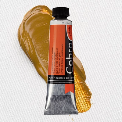 Olejová farba na vodnej báze Talens Cobra, 40 ml - 265, transparent oxide yellow