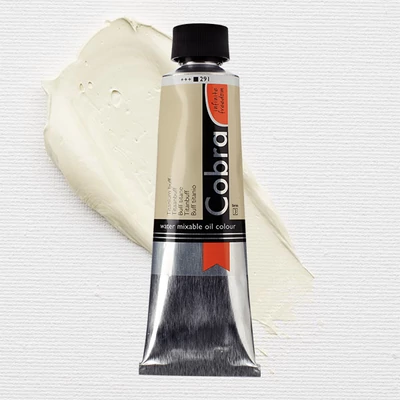 Olejová farba na vodnej báze Talens Cobra, 40 ml - 291, titanium buff