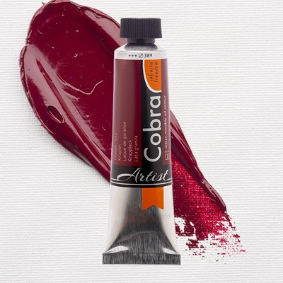 Olejová farba na vodnej báze Talens Cobra, 40 ml - 389, madder lake