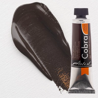 Olejová farba na vodnej báze Talens Cobra, 40 ml - 409, burnt umber