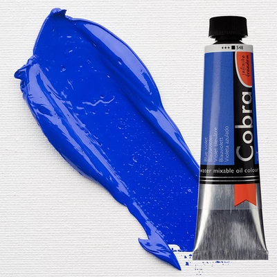 Olejová farba na vodnej báze Talens Cobra, 40 ml - 548, blue violet