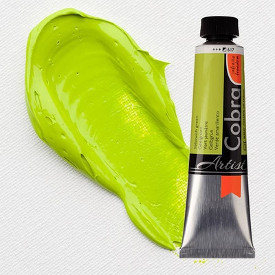 Olejová farba na vodnej báze Talens Cobra, 40 ml - 617, yellowish green