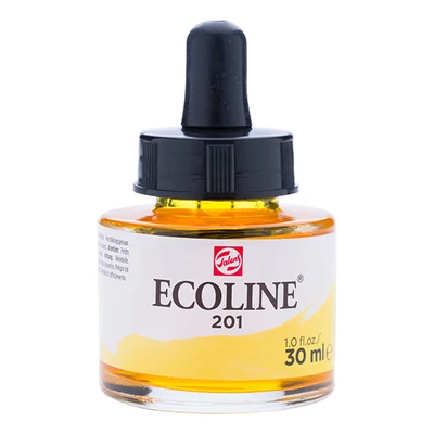 Tekutá akvarelová farba Talens Ecoline, 30 ml - 201, light yellow