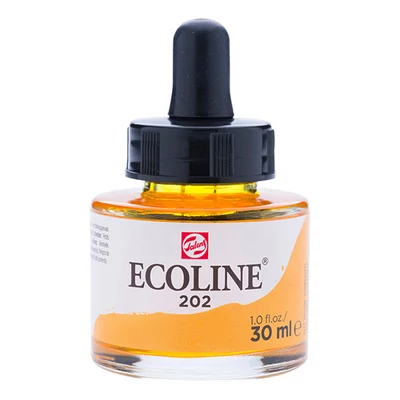 Tekutá akvarelová farba Talens Ecoline, 30 ml - 202, deep yellow