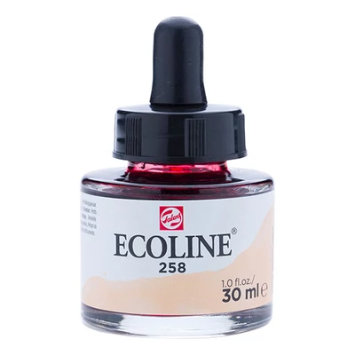 Tekutá akvarelová farba Talens Ecoline, 30 ml - 258, apricot