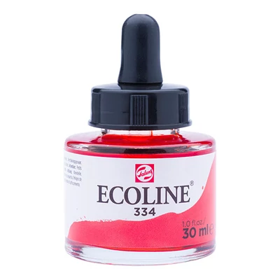 Tekutá akvarelová farba Talens Ecoline, 30 ml - 334, scarlet