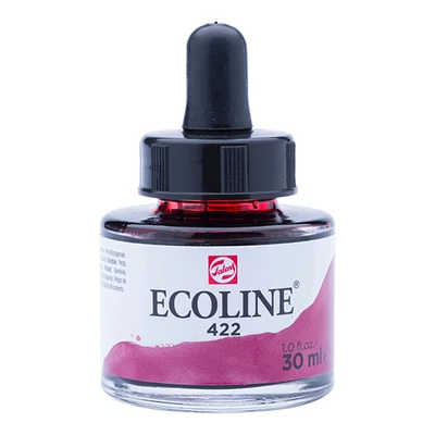 Tekutá akvarelová farba Talens Ecoline, 30 ml - 422, reddish brown