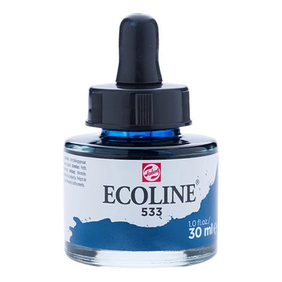 Tekutá akvarelová farba Talens Ecoline, 30 ml - 533, indigo
