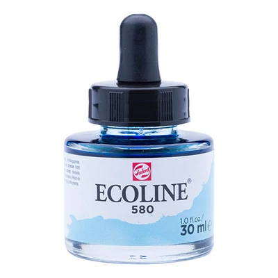 Tekutá akvarelová farba Talens Ecoline, 30 ml - 580, pastel blue