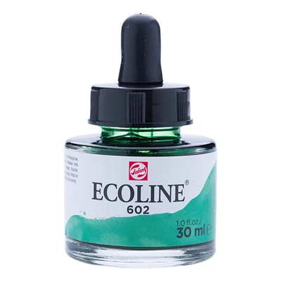 Tekutá akvarelová farba Talens Ecoline, 30 ml - 602, deep green