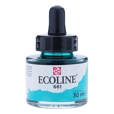 Tekutá akvarelová farba Talens Ecoline, 30 ml - 661, turquoise green