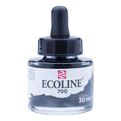 Tekutá akvarelová farba Talens Ecoline, 30 ml - 700, black