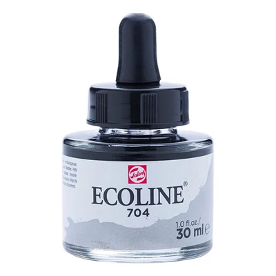 Tekutá akvarelová farba Talens Ecoline, 30 ml - 704, grey