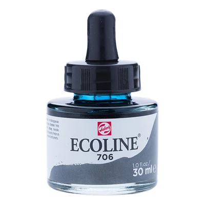 Tekutá akvarelová farba Talens Ecoline, 30 ml - 706, deep grey