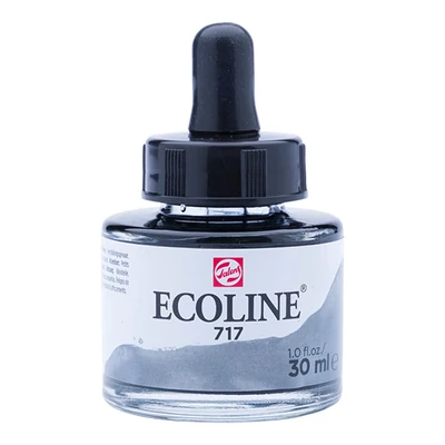 Tekutá akvarelová farba Talens Ecoline, 30 ml - 717, cold grey