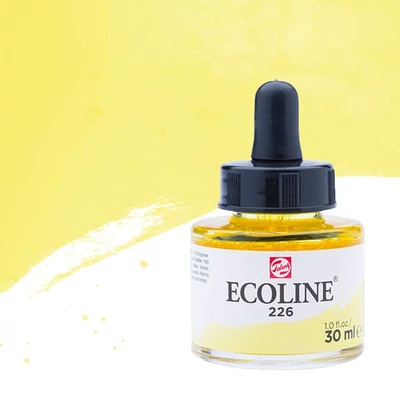 Tekutá akvarelová farba Talens Ecoline, 30 ml - 226, pastel yellow