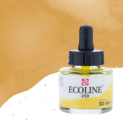Tekutá akvarelová farba Talens Ecoline, 30 ml - 259, sand yellow