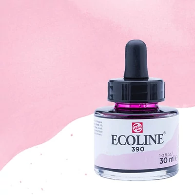 Tekutá akvarelová farba Talens Ecoline, 30 ml - 390, pastel rose