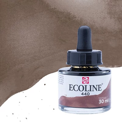 Tekutá akvarelová farba Talens Ecoline, 30 ml - 440, sepia deep