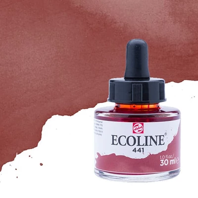 Tekutá akvarelová farba Talens Ecoline, 30 ml - 441, mahogany