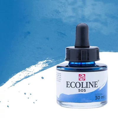 Tekutá akvarelová farba Talens Ecoline, 30 ml - 505, ultramarine light