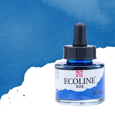 Tekutá akvarelová farba Talens Ecoline, 30 ml - 506, ultramarine deep