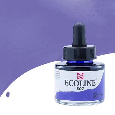 Tekutá akvarelová farba Talens Ecoline, 30 ml - 507, ultramarine violet