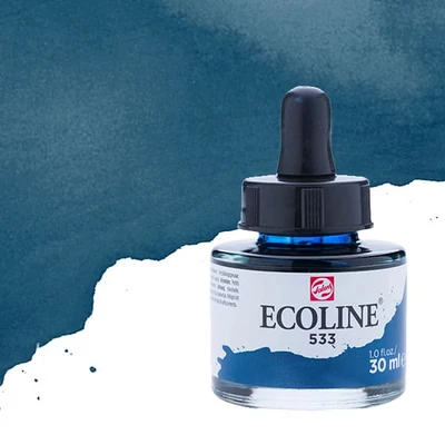 Tekutá akvarelová farba Talens Ecoline, 30 ml - 533, indigo