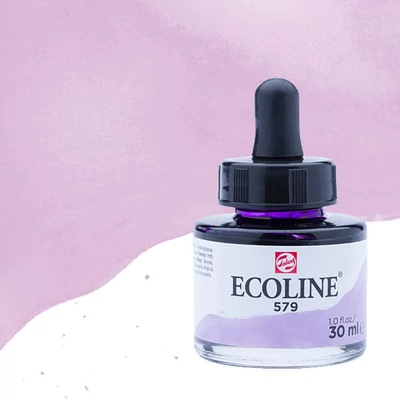 Tekutá akvarelová farba Talens Ecoline, 30 ml - 579, pastel violet