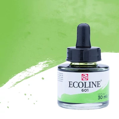 Tekutá akvarelová farba Talens Ecoline, 30 ml - 601, light green