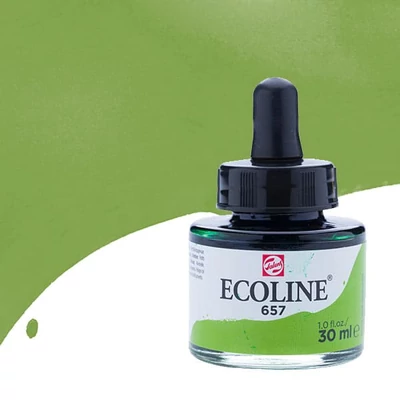 Tekutá akvarelová farba Talens Ecoline, 30 ml - 657, bronze green