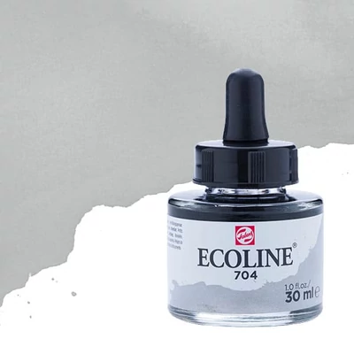 Tekutá akvarelová farba Talens Ecoline, 30 ml - 704, grey