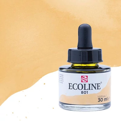 Tekutá akvarelová farba Talens Ecoline, 30 ml - 801, gold