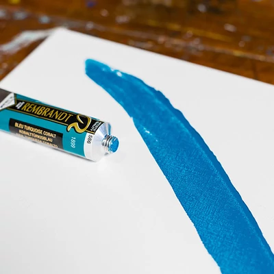 Olejová farba Talens Rembrandt, 40 ml - 586, cobalt turquoise blue