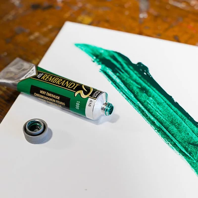 Olejová farba Talens Rembrandt, 40 ml - 616, viridian