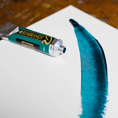 Olejová farba Talens Rembrandt, 40 ml - 683, ultramarine green
