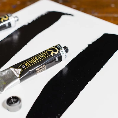 Olejová farba Talens Rembrandt, 40 ml - 735, oxide black
